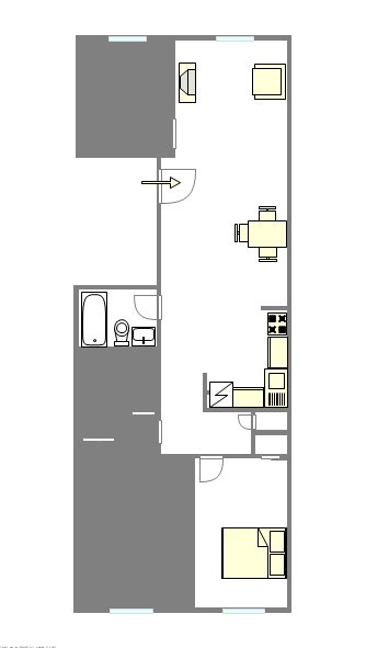 Wohnung Bedford Stuyvesant - Interaktiven Plan