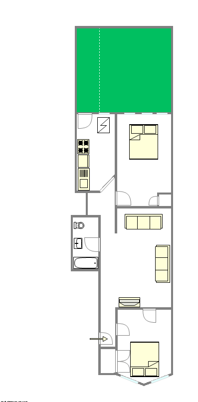 Apartment Bushwick - Interactive plan