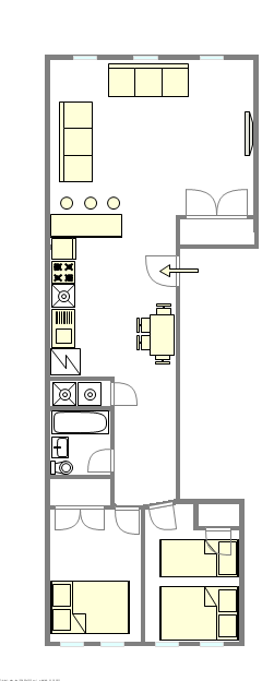 Apartamento Harlem - Plano interactivo