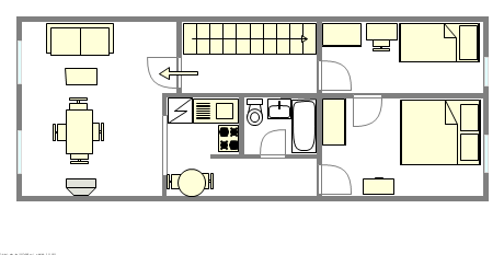 Apartamento Bedford Stuyvesant - Plano interativo