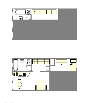 双层公寓 Carroll Gardens - 平面图