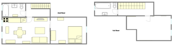 Duplex Carroll Gardens - Interactive plan