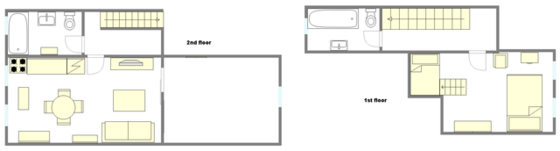 Duplex Carroll Gardens - Plan interactif