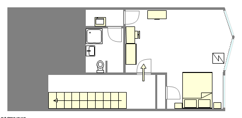 Appartement Bedford Stuyvesant - Plan interactif