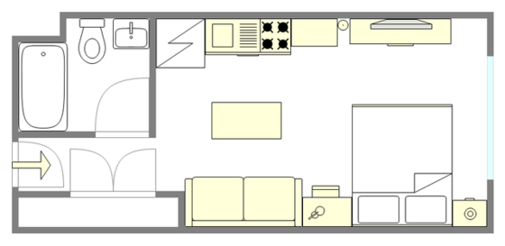 Apartamento Upper West Side - Plano interactivo