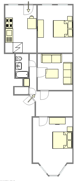 Townhouse Bushwick - 平面图