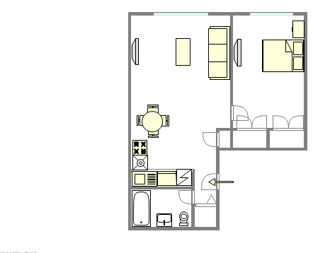 Apartamento Midtown West - Plano interactivo