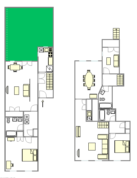 Dúplex Greenwich Village - Plano interativo