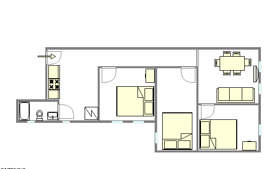 Appartamento Upper West Side - Piantina interattiva