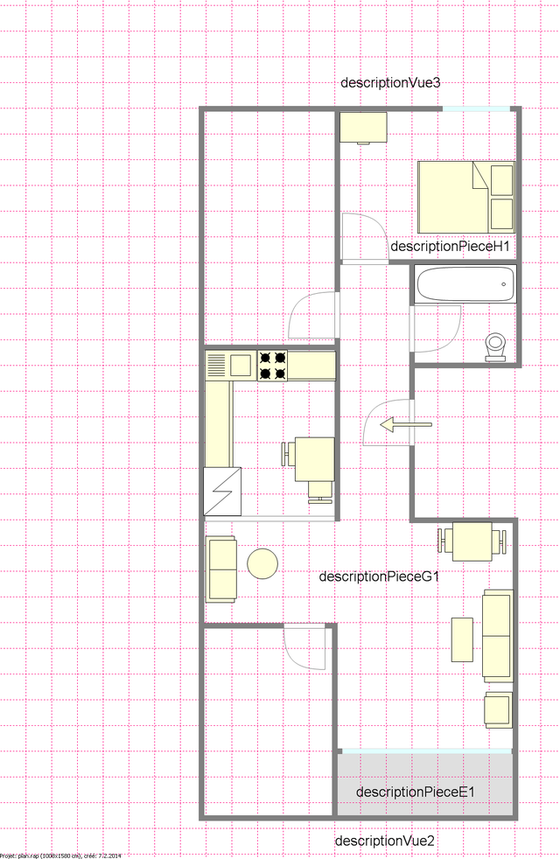 Apartment Woodside - Interactive plan