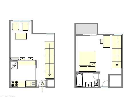 Duplex Bedford Stuyvesant - Interactive plan