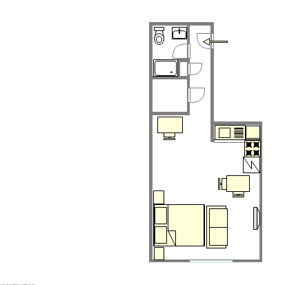 Wohnung Bedford Stuyvesant - Interaktiven Plan