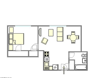 Appartement Upper West Side - Plan interactif