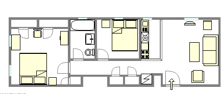 Apartment Upper West Side - Interactive plan