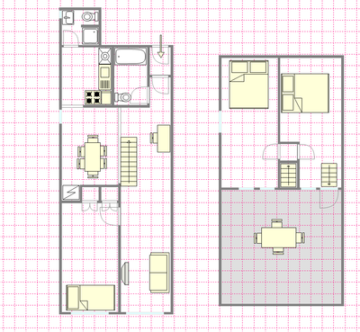 Duplex Carroll Gardens - Interactive plan