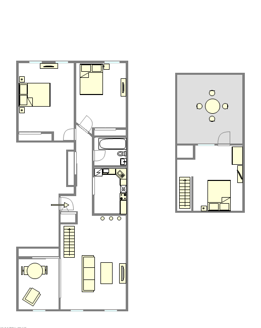 Apartamento Fort Greene - Plano interactivo