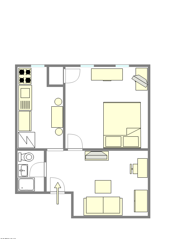 Townhouse Bushwick - 平面图