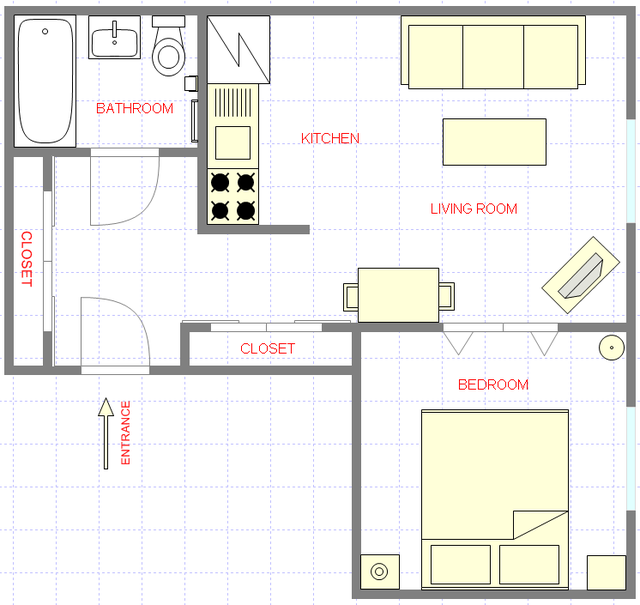 Appartement Midtown East - Plan interactif