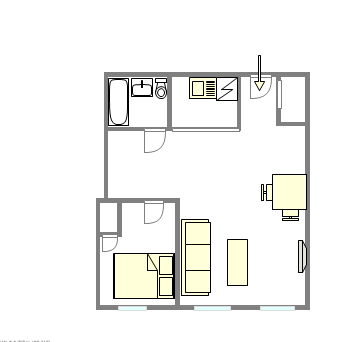 Apartamento Midtown East - Plano interativo