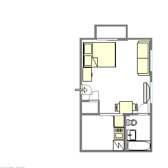 Wohnung Midtown East - Interaktiven Plan