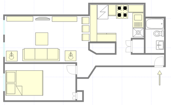 Appartamento Brooklyn Heights - Piantina interattiva