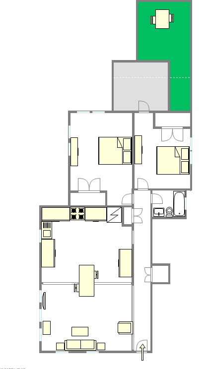 Apartamento East Flatbush - Plano interativo