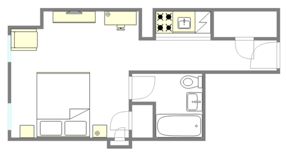 Apartment Midtown West - Interactive plan
