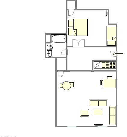 Wohnung Murray Hill - Interaktiven Plan