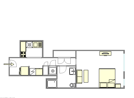 Wohnung Financial District - Interaktiven Plan