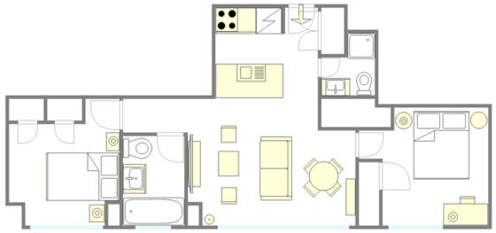 Modern residence Upper West Side - Interactive plan