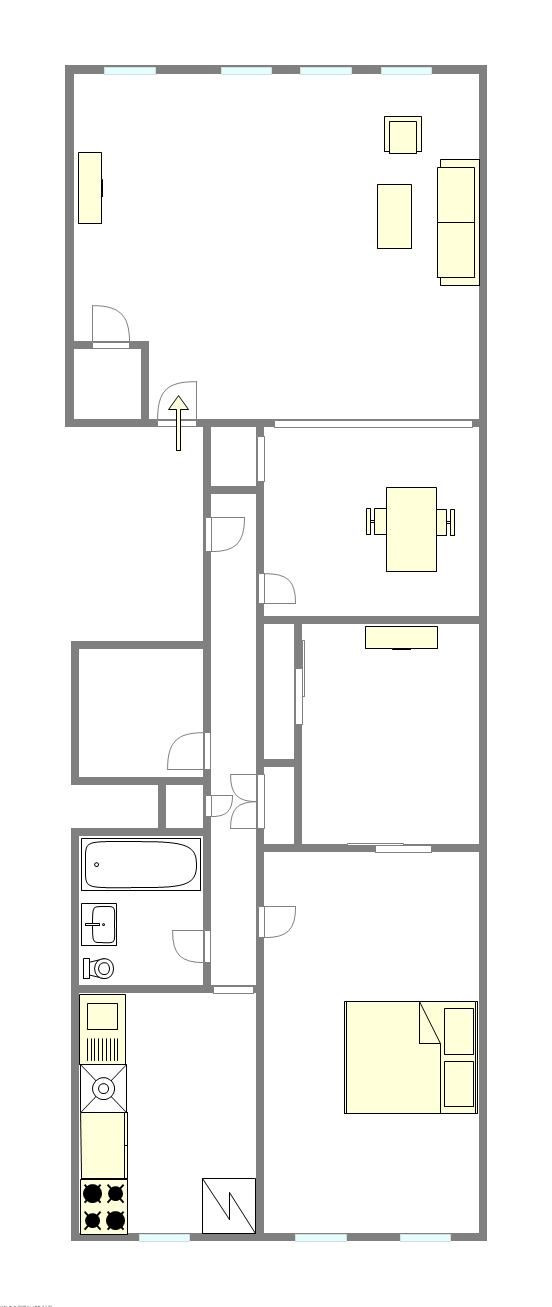 Appartamento Windsor Terrace - Piantina interattiva