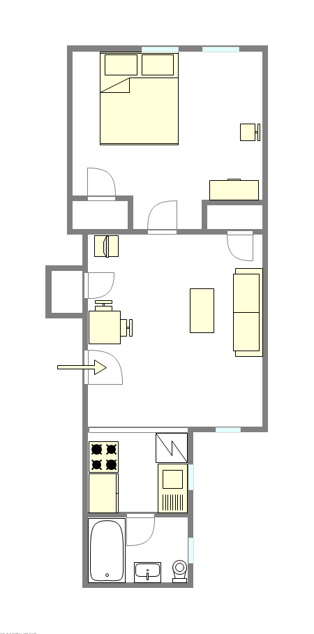 Apartment Sunnyside - Interactive plan