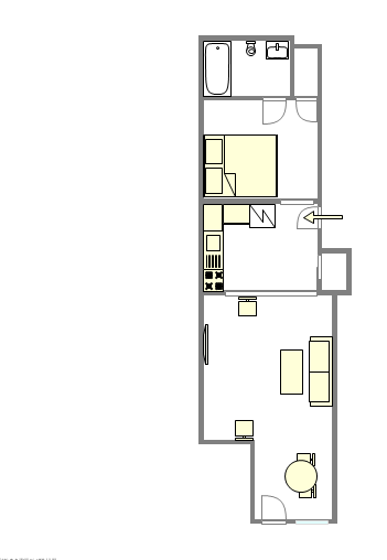 Apartamento Turtle Bay - Plano interativo