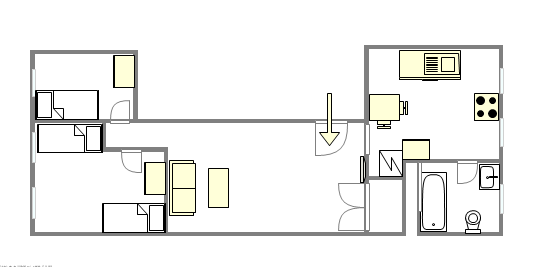 Maison de ville Bedford Stuyvesant - Plan interactif