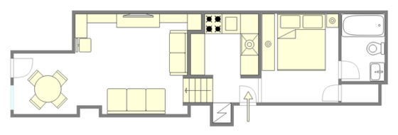 Wohnung Turtle Bay - Interaktiven Plan