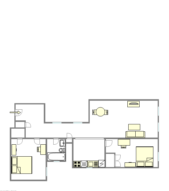 Apartment Harlem - Interactive plan