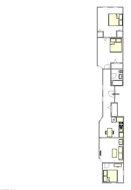 公寓 East Harlem - 平面图