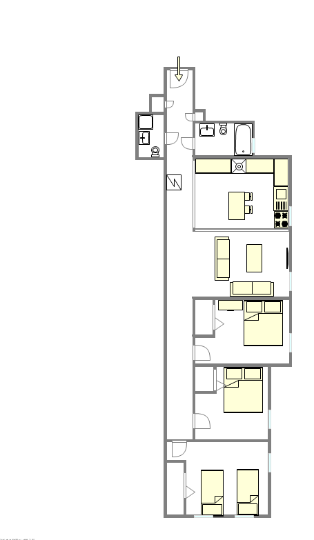 Appartement Upper West Side - Plan interactif