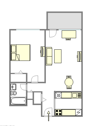 Appartamento Midtown West - Piantina interattiva