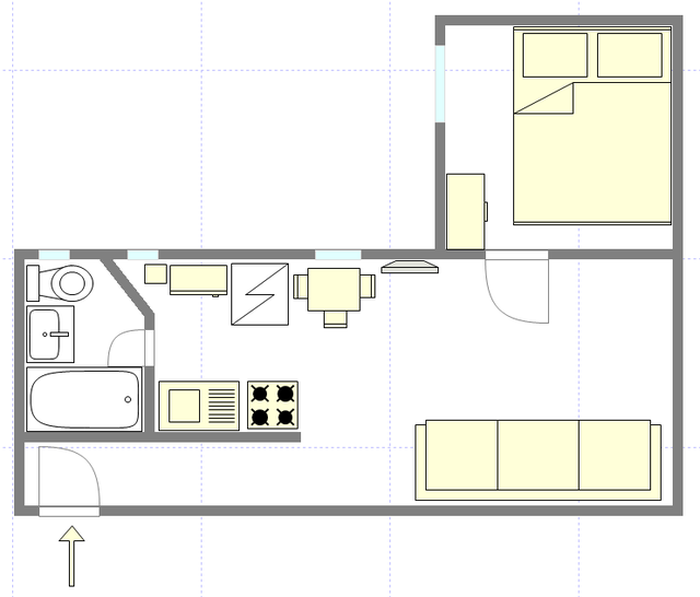 Apartamento East Village - Plano interativo