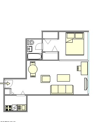 Apartamento Murray Hill - Plano interativo