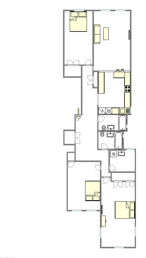 Apartment Brooklyn Heights - Interactive plan