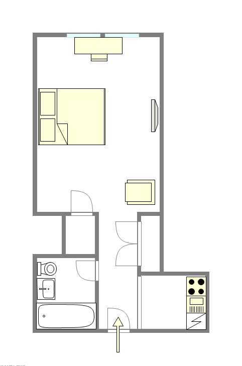 Wohnung Midtown West - Interaktiven Plan