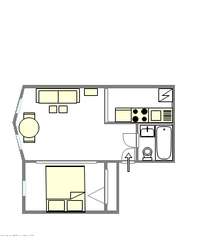 Apartment Park Slope - Interactive plan