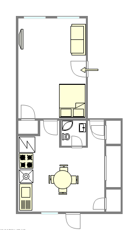 Apartment Park Slope - Interactive plan