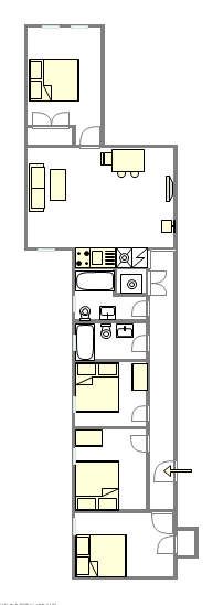 Apartamento Harlem - Plano interativo