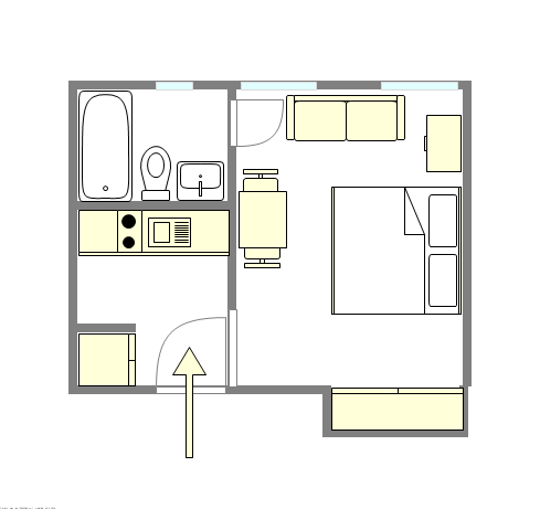 Appartement Midtown East - Plan interactif