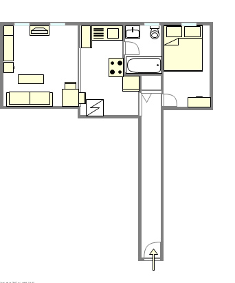 Appartamento East Village - Piantina interattiva