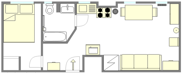 Apartment East Village - Interactive plan