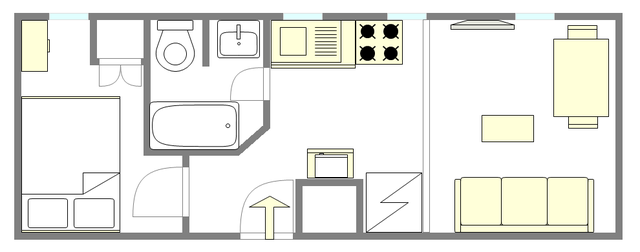 Квартира East Village - Интерактивный план